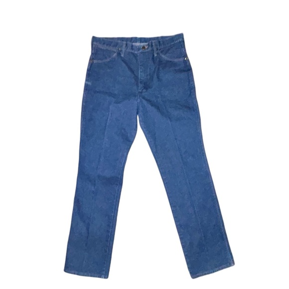 Vintage Wranglers 936DEN regular fit darkish size 35X32 denim jeans - Picture 1 of 6